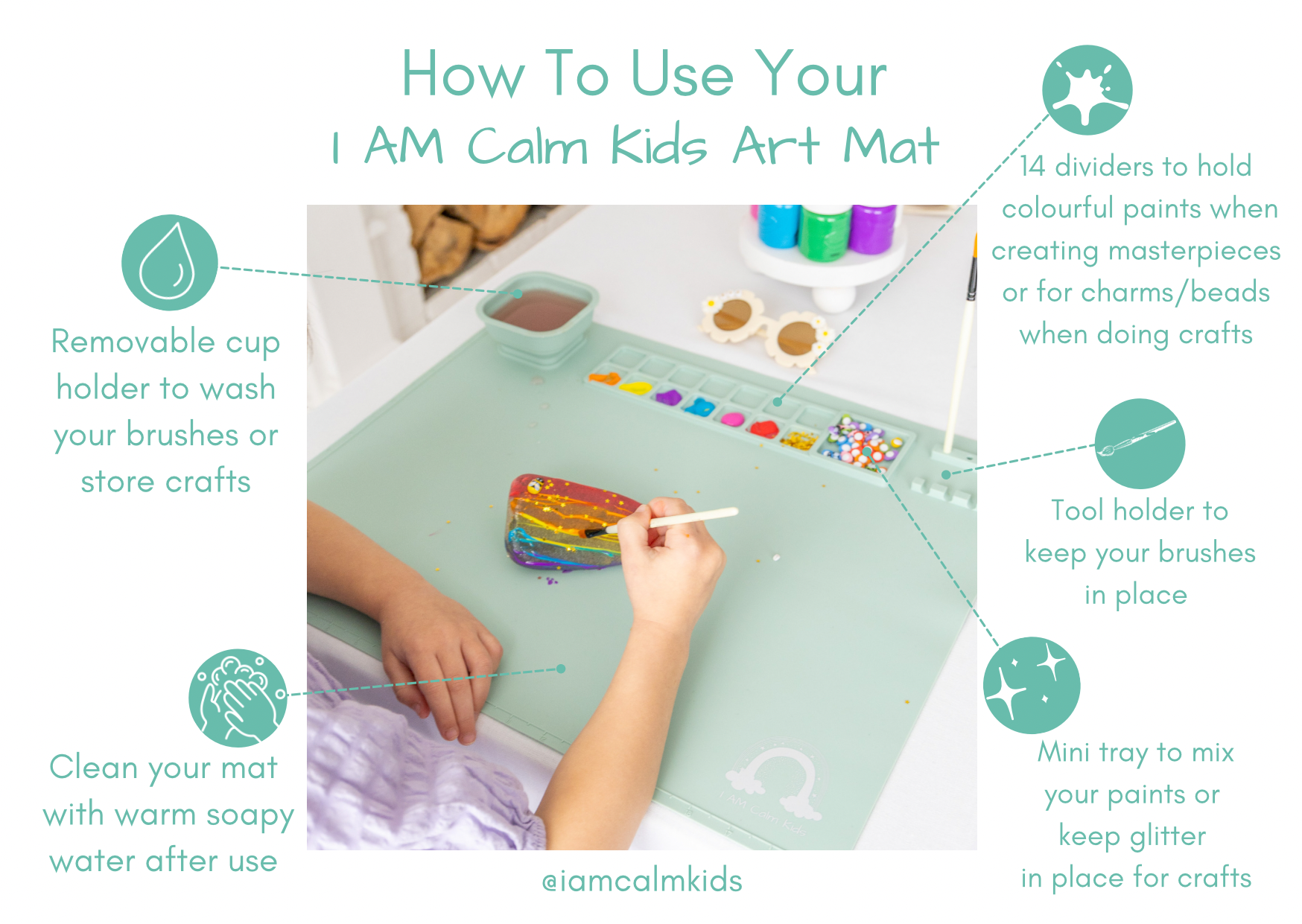 Kids Silicone Art Mat – I AM CALM KIDS